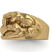 3d-gold-ring-Datei-cad-design-3dm-format 13 gold ring lovering Frauen Genie gem Schmuck Hochzeit engagement schön lady diamond 3d print model - Mito3D