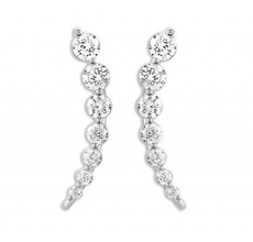 3d119 earrings diamond fashion jewel silver gold bijoux gioielleria 3d print model - Mito3D