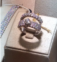 3d134 diamante Moda anillo joya plata oro bisutería joyería 3d print model - Mito3D