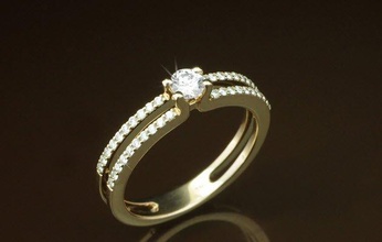 3d157 diamante moda anel jóia prata ouro bijuterias joalheria 3d print model - Mito3D