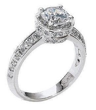 3d158 diamond fashion ring jewel silver gold bijoux gioielleria 3d print model - Mito3D