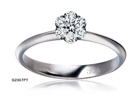 3d161 diamante Moda anillo joya plata oro bisutería joyería 3d print model - Mito3D
