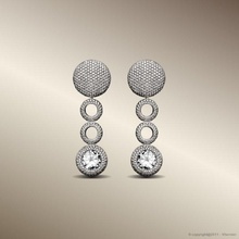 3d175 diamante moda gioiello argento oro bijoux gioielleria orecchini boucles doreilles 3d print model - Mito3D