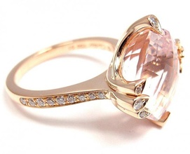 3d18 diamante Moda anillo joya plata oro bisutería joyería 3d print model - Mito3D