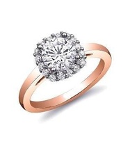 3d206 diamante Moda anillo joya plata oro bisutería joyería 3d print model - Mito3D