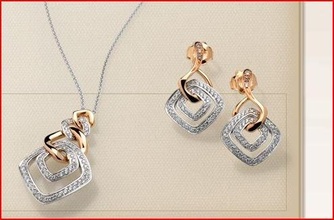 3d208 pendentif pendantif boucles d'oreilles diamant mode bijou argent or bijoux 3d print model - Mito3D