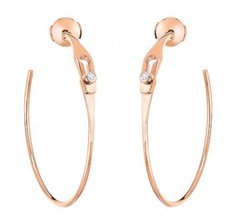 3d210 boucles d'oreilles diamant mode bijou argent or bijoux doreilles 3d print model - Mito3D