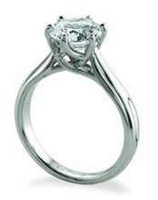 3d216 diamante Moda anillo joya plata oro bisutería joyería 3d print model - Mito3D
