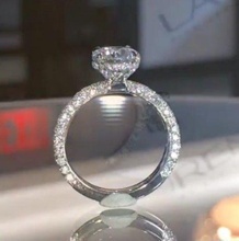 3d218 diamante Moda anillo joya plata oro bisutería joyería 3d print model - Mito3D