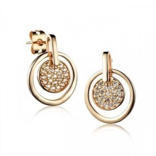 3d224 earrings diamond fashion jewel silver gold bijoux gioielleria 3d print model - Mito3D