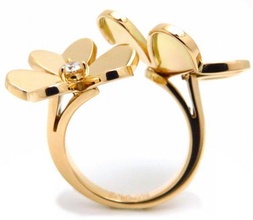 3d236 diamante Moda anillo joya plata oro bisutería joyería 3d print model - Mito3D