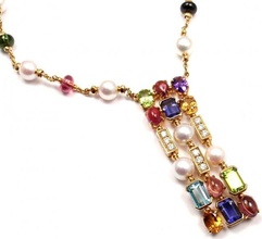 3d242 necklaces collier diamond fashion jewel silver gold bijoux gioielleria 3d print model - Mito3D