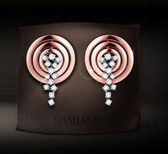 3d247 diamant mode bijou argent or bijoux boucles d'oreilles doreilles 3d print model - Mito3D