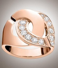 3d249 diamante Moda anillo joya plata oro bisutería joyería 3d print model - Mito3D