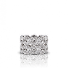 3d255 diamante Moda anillo joya plata oro bisutería joyería 3d print model - Mito3D