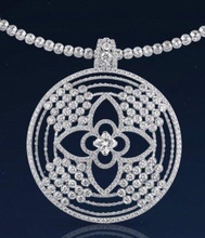3d258 colgante colgantes diamante Moda joya plata oro bisutería joyería 3d print model - Mito3D
