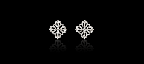 3d277 orecchini boucles doreilles diamante moda gioiello argento oro bijoux gioielleria 3d print model - Mito3D