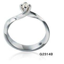 3d27 diamante moda anel jóia prata ouro bijuterias joalheria 3d print model - Mito3D