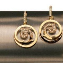 3d289 diamante moda gioiello argento oro bijoux gioielleria orecchini boucles doreilles 3d print model - Mito3D