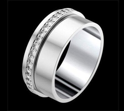 3d294 diamante moda squillare gioiello argento oro bijoux gioielleria 3d print model - Mito3D