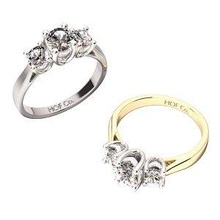 3d301 diamond fashion ring jewel silver gold bijoux gioielleria 3d print model - Mito3D