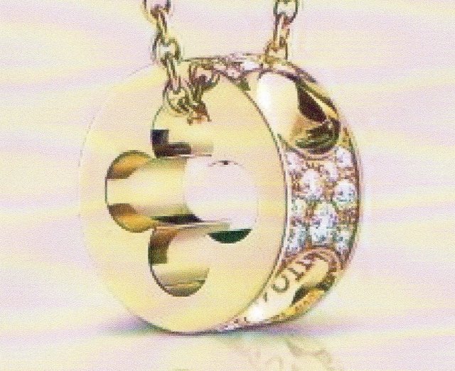 3d303 colgantes colgante diseño diamante Moda joya plata oro bisutería joyería 3D print model - Mito3D