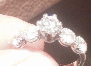 3d311 anillo joya plata oro bisutería joyería diamante Moda 3d print model - Mito3D