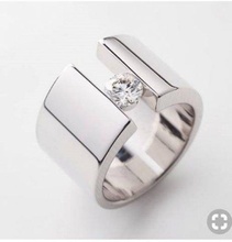 3d312 diamond fashion ring jewel silver gold bijoux gioielleria 3d print model - Mito3D