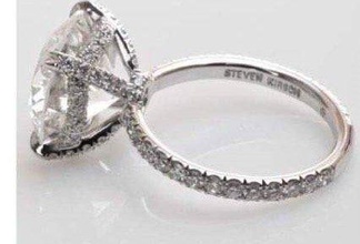 3d327 anillo joya plata oro bisutería joyería diamante Moda 3d print model - Mito3D