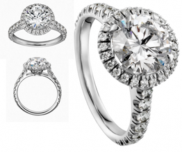 3d345 3d impresión modelo in anillos 3dexport diamante moda anillo joya plata oro bisutería joyería bague 3d print model - Mito3D