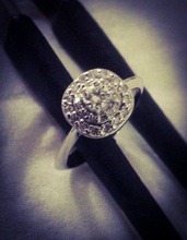 3d346 diamante Moda anillo joya plata oro bisutería joyería bague 3d 3d print model - Mito3D