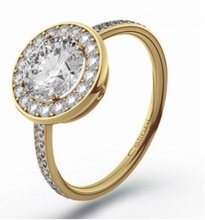 3d347 diamante moda anel jóia prata ouro bijuterias joalheria bague 3d 3d print model - Mito3D