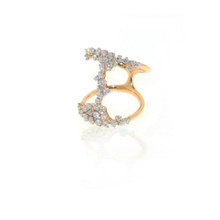 3d75 diamante Moda anillo joya plata oro bisutería joyería 3d print model - Mito3D