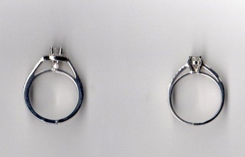 3d77 diamante Moda anillo joya plata oro bisutería joyería 3d print model - Mito3D