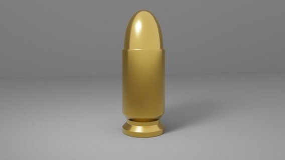 3d 9mm printable bullet stl stlfile printable-model printready 3d print model - Mito3D