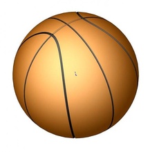 3d basketball modell a0005 drucken 3dexport stl schritt iges cnc nocken streben dekore wagen 3d print model - Mito3D