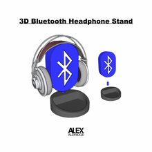 3d Bluetooth fone ouvido ficar pé fones suporte 3d print model - Mito3D