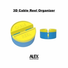 3d câble bobine organzer organisateur gestion accord remontoir boîte 3d print model - Mito3D