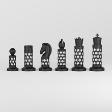 3d scacchi impostato pezzi stampa modello in tavola giochi 3dexport pedone cavaliere figura regina gioco scultura pezzo vescovo stampabile cnc re torre giocattoli 3d print model - Mito3D