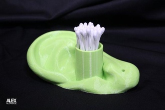 3d cotton tipped swab q-tip holder ear organizer qtip oranizer design bathroom 3d print model - Mito3D