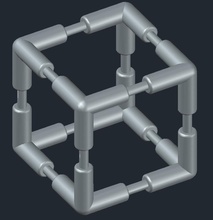 Cubo 3d cubo modelo la impresión los juguetes 3d print model - Mito3D