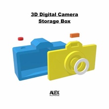 3d digital camera storage container box case replica replication organizer gear photography photographer 3d print model - Mito3D