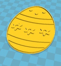 3d easter egg cookie 3d print model - Mito3D