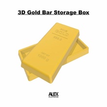 3d gold bar ingot storage box mining miner 3d print model - Mito3D