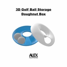 3d golf Balle Donut espace rangement boîte balles titulaire soutien conception alexaldridge 3d print model - Mito3D