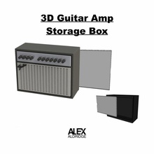 3d chitarra amp Conservazione scatola chitarre 3d print model - Mito3D