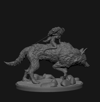 3d miniature sculpture - printable 3D print model - Mito3D