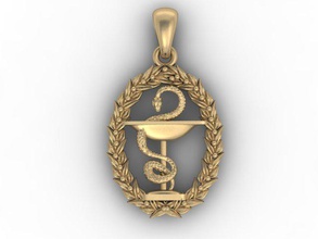 3d pharmacy pendant care ciricon doctor health hospital icon jewel jewellery jewelry kiricon medical medicine nurse pendant pendants pharmacy pills printable sign snake