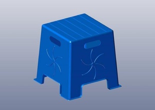 3d plastico taburete casa cocina variar asiento impreso modelo solido obj stl mueble 3d print model - Mito3D