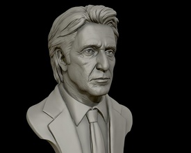 3d retrato escultura of pacino impresión modelo in 3dexport arte actor padrino busto esculturas 3d print model - Mito3D